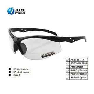 High Quality Semi-Frame Dual Lenses UV Block Work Bifocal Safety Glasses